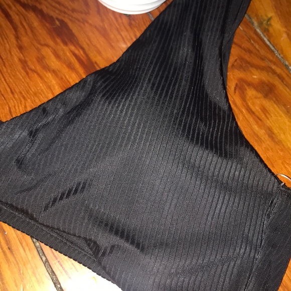 Tie bikini top black - Picture 3 of 5